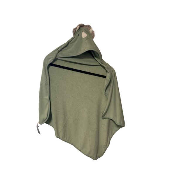 Just One You Carters Sz One Size Hooded Bath Towl Infant Baby Green Dinosuar 23 - Picture 1 of 3